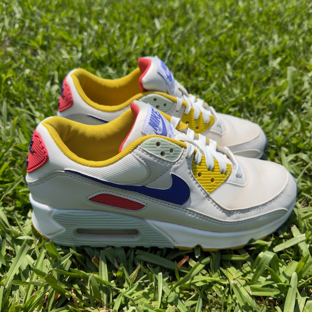 Nike Air Max 90 DA8726-100 Summit White Multi Women's Size 7.5 Running Shoes - Picture 5 of 8